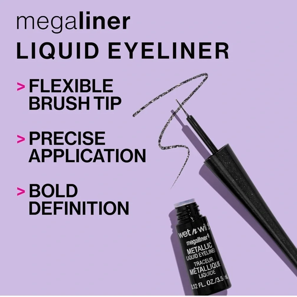 3/$12 Wet N Wild 873 Voltage Blue Megaliner Liquid Eyeliner